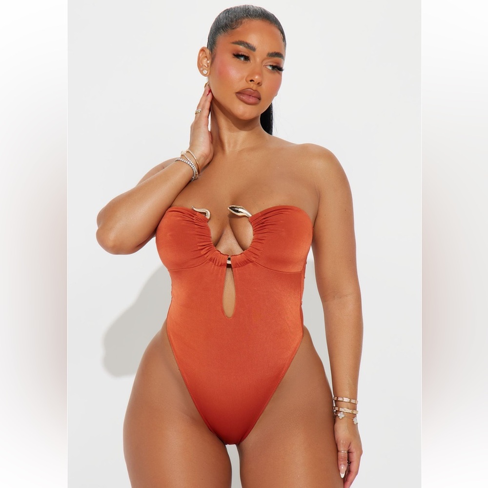 Flights over feelings bodysuit - Rust